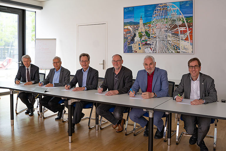 Die Präsidenten der ostbayerischen Hochschulen, Foto: Theresa Kappl/TH Deggendorf